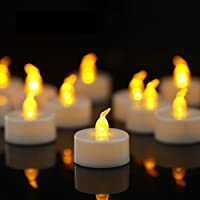 YIWER 100 unidades LED Velas Velas CR2032 pilas velas sin llama-Velas de té-Velas LED-Velas parpadeantes sin Llama-Velas…
